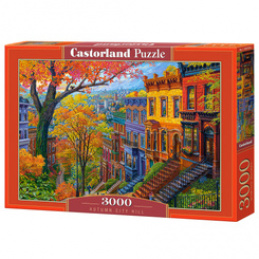 Puzzle 3000-piece Autumn City Hill C-300709-2 universal