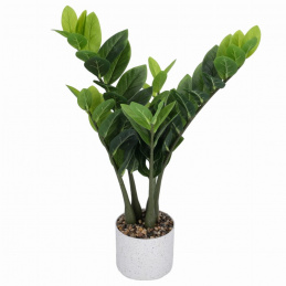 Artificial plant Zamioculcas in a pot 60 cm height green LIKE REAL