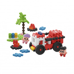 Marioinex MINI WAFFLE Fire Truck 80pcs