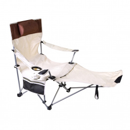 Aga Fishing Folding Chair with Footrest DS717 Beige