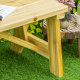 Aga Wooden Garden Bench 116x56x80 cm Natural