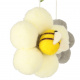 Aga Baby Mobile for Crib Grey Flowers
