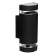 LED wall lamp black - 2 x GU10 - 230V - BRG2463