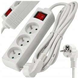 Extension cord with 3 sockets 3m 3680W with switch