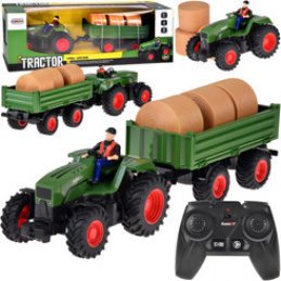 Remote-Controlled Tractor with Trailer + Hay Bales RC0717 Universal