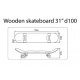 BIG WOODEN SKATEBOARD D100 MINNIE CLASSIC