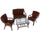 Aga Rattan set BUTEO Choco Dark Brown