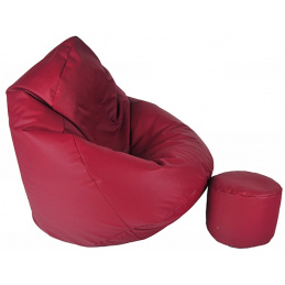 Aga Sofa bag XXXL + footrest Burgundy