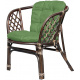 Aga Rattan set BAHAMA Choco Dark Green