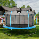 Aga SPORT EXCLUSIVE Trampoline 366 cm Light Blue + Safety Net + Ladder