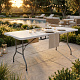Aga Garden Folding Table 180x74x74 cm White