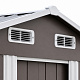 Aga Garden Shed 194x131x184 cm Gray-Brown