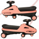 Gravity ride glowing LED wheels with music-playing scooter 74cm pink/black max. 100kg