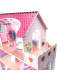 Aga MDF Dollhouse with furniture 70 cm Pink LED