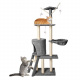 Grey cat tree 138 cm