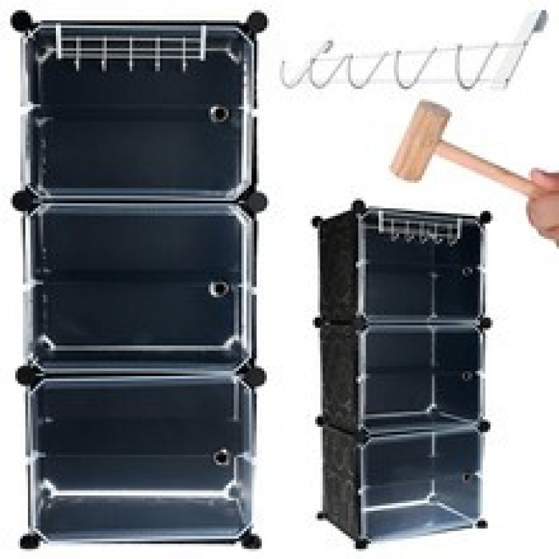 Variable shoe rack system 6 shelves ISO 11743