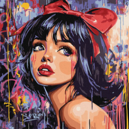 Painting by numbers 40 x 40 cm KHO8601 Modern Snow White AP0101 universal