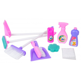 Pink cleaning set + accessories