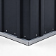 Aga Garden Shed 238x132x180 cm Dark Gray