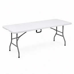 Aga Garden Folding Table 180x74x74 cm White 6DAZ463 - II. QUALITY
