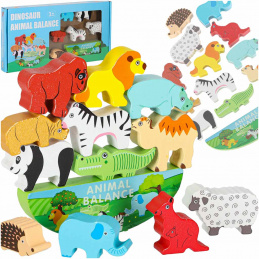 Jigsaw balancing safari animals