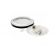 LED ceiling light 2xE27 IP20 LARI-R BLACK + 2x E27 10W warm white candle