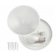 Round white surface-mounted ceiling light N/T 2x E27 + 2x LED bulb