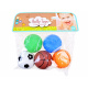 Rubber balls whistling set of 5 ZA3511