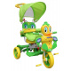 3-Wheeled Balance Bike for Kids Kačenka Green + Sounds + Canopy + Barrier + Footrest + Handle + Storage Space
