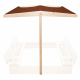 Aga Canopy for Children's Sandbox 120x120 cm Brown
