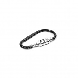 Aga Carabiner with Code Lock 12.1x6.7 cm Black