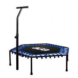 Aga FITNESS Trampoline 130 cm Blue + handle