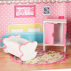 Aga MDF Dollhouse with furniture 70 cm Pink LED