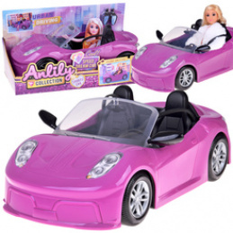 Purple sports car for a classic convertible doll for 2 dolls ZA5697 universal