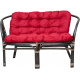 Aga Rattan set BAHAMA Choco Dark Red