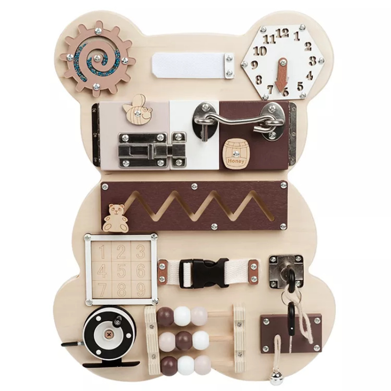 Aga4Kids Montessori Wooden Board Bear