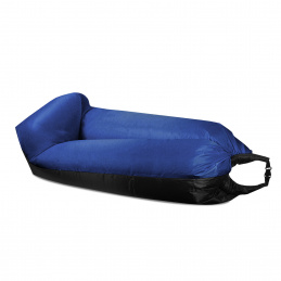 Aga Inflatable Sofa LAZY BAG 230x70 cm Black/Dark Blue