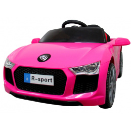 Cabrio B4 PINK Battery Vehicle, Kids' Car, Remote Control, Leather Seat - Returned Car
