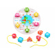 Wooden educational clock with sorter ZA3608