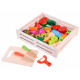 Wooden box with fruit and vegetables for magnet ZA4121