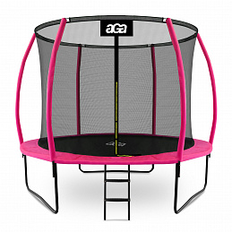 Aga SPORT EXCLUSIVE Trampoline 305 cm Pink + protective net + ladder