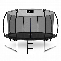 Aga SPORT EXCLUSIVE Trampoline 366 cm Black + protective net + ladder