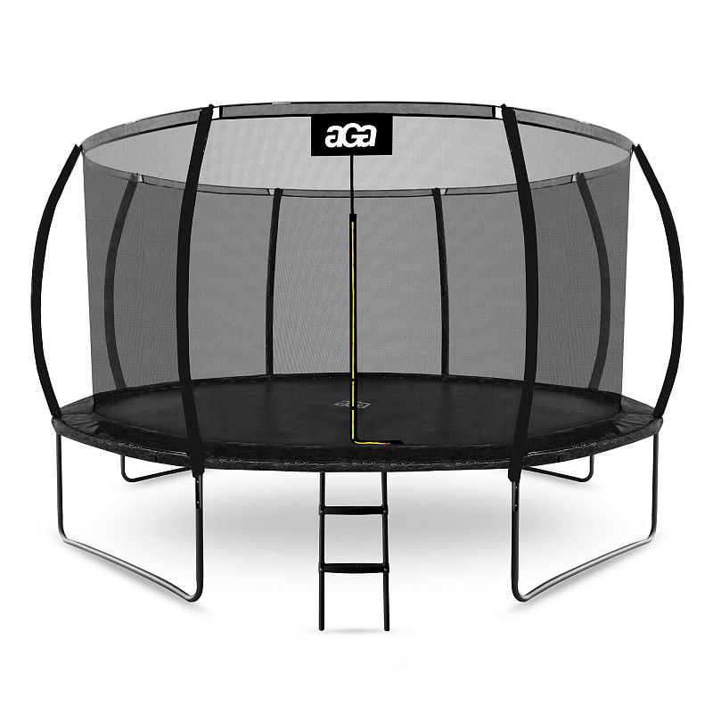 Aga SPORT EXCLUSIVE Trampoline 366 cm Black + protective net + ladder