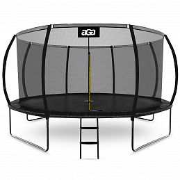 Aga SPORT EXCLUSIVE Trampoline 430 cm Black + Safety Net + Ladder