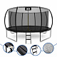 Aga SPORT EXCLUSIVE Trampoline 430 cm Black + Safety Net + Ladder