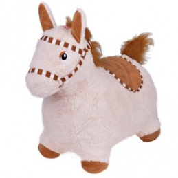 Inflatable Plush Bouncing Horse for Child with Pump ZA5443 JB Universal