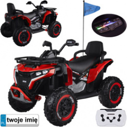 Large battery-powered quad for child 4x4 PA0328 red universal