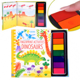 Creative Finger Painting Book DINOSAURS 64 pages 7 colors AP0048 universal