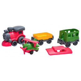 Train + Carriages Set from Bioplastic