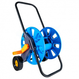 QS2 CART STAND FOR GARDEN HOSE ON WHEELS 50M